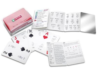 RED Survival Playing Cards - CARDS-R , 