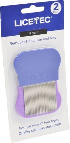 Licetec Head Lice (Nit) Comb - Metal (2) - 400116 by Licetec,