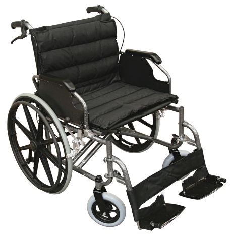 Wheelchair Heavy Duty Steel with Solid Tyres - 125kg Max - 400314 , 
