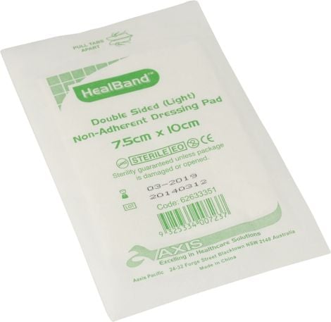 Non Adherent Dressing Pad 7.5 x 10cm - Low-Stick Wound Pad - 80222 , 