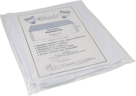 Mattress Protector Vinyl 208l x 103w x 20cm d slip on style - 8880 , 