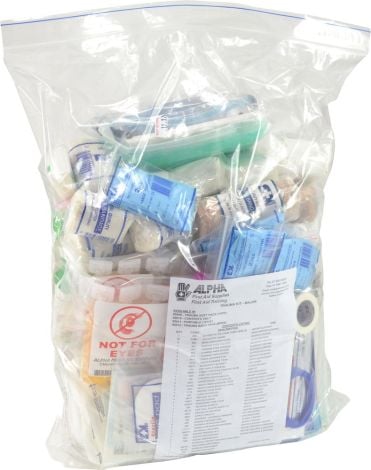 Trauma Major Emergency Kit Contents only/Refill Pack - 95015 by Alpha First Aid, 