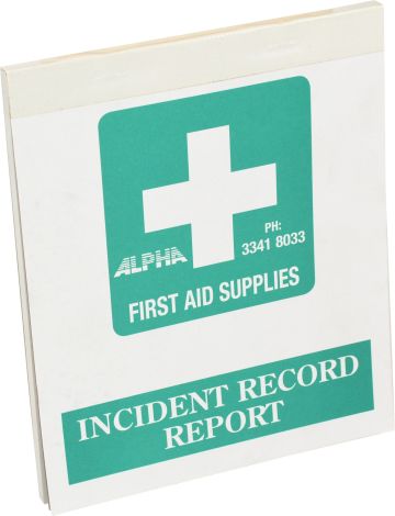 Injury Report Book A5 175 x 210 x 25mm in Duplicate - 99183 , 