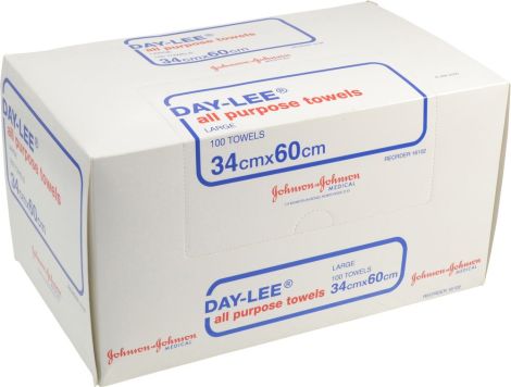 Daylee Towels 34 x 60cm (100) - Single Use All Purpose Towel and Washcloth - 99402 , 