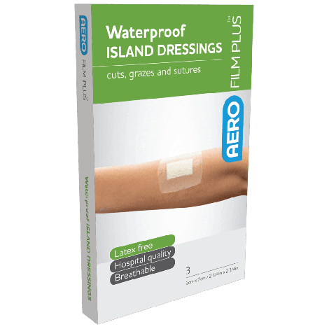 AEROFILM PLUS Waterproof Island Dressing 6 x 7cm Box/3 (GST FREE) - AFPW0063 by Aero Healthcare,