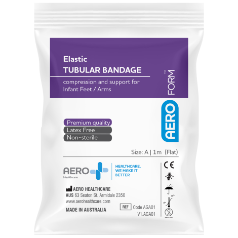 AEROFORM Size A Newborn Elastic Tubular Bandage 4cm x 1M - AGA01 by Aero Healthcare,