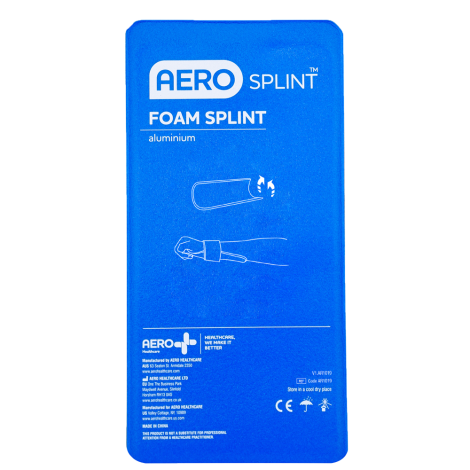 AEROSPLINT Short Aluminium Foam Splint 22 x 11cm - AR1019 by Aero Healthcare,