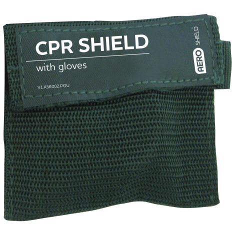 AEROSHIELD Key Ring CPR Face Shield + Gloves (GST Free) - ASK002 by Aero Healthcare,