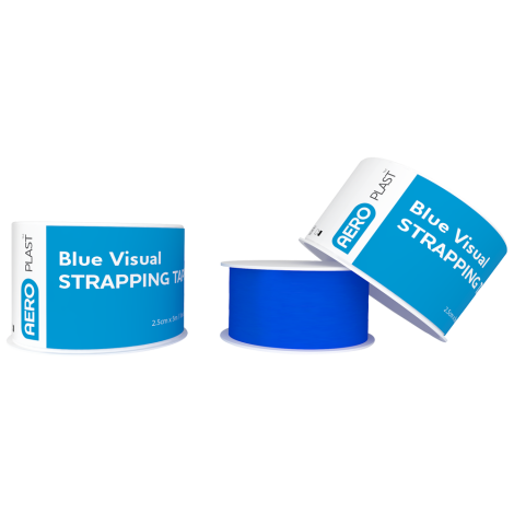 AEROPLAST Visual Strapping Tape 2.5cm x 5M Box/12 - AV2010 by Aero Healthcare, 