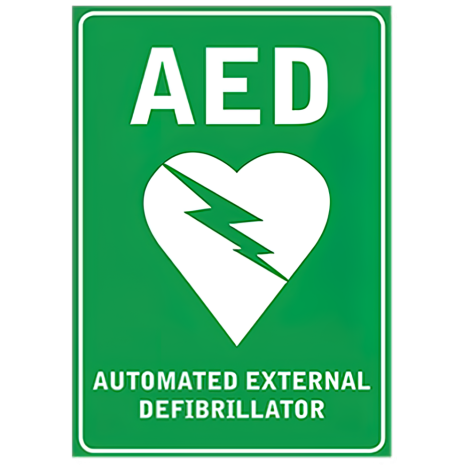 CARDIACT Poly AED Sign 22.5 x 30cm - CA-07 by CARDIACT, 