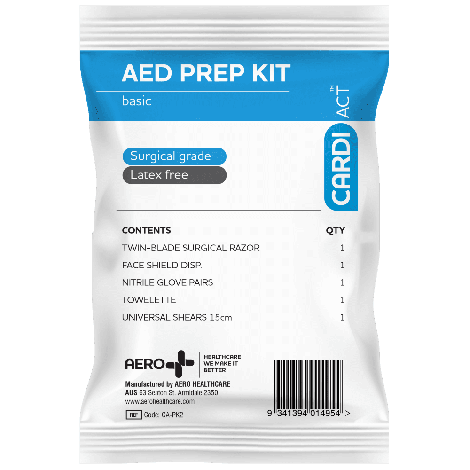 CARDIACT AED Basic Prep Kit 12.5 x 20.5cm - CA-PK2 by CARDIACT,