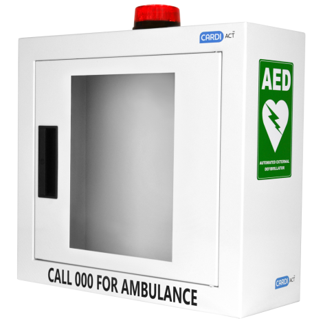CARDIACT Alarmed AED Cabinet with Strobe Light 42 x 38 x 15.5cm - CC-50 by CARDIACT, 