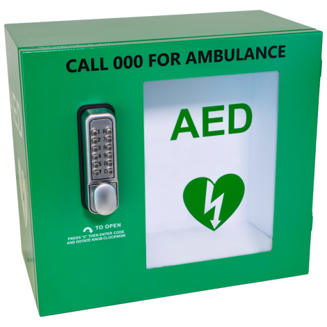 CARDIACT Alarmed Outdoor AED Cabinet with Lock 48 x 47 x 31cm - CC-60 by CARDIACT, 