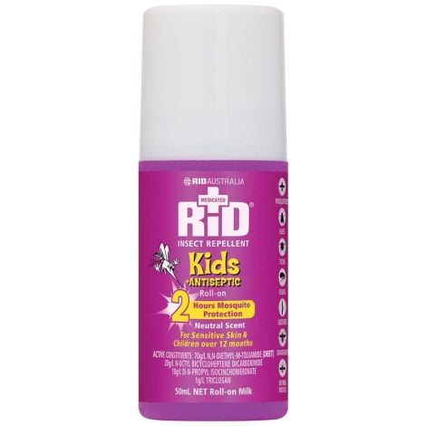 Rid KIDS Insect Repellent + Antiseptic Roll-on - 50ml - 318050 by RID, 