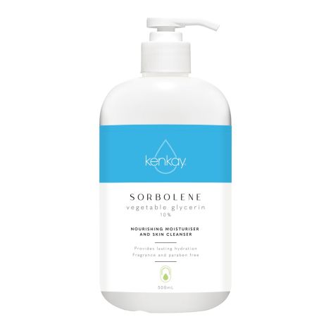 Kenkay Skin Relief Sorbolene & 10% Glycerin 500ml Pump - 360 by Kenkay, 