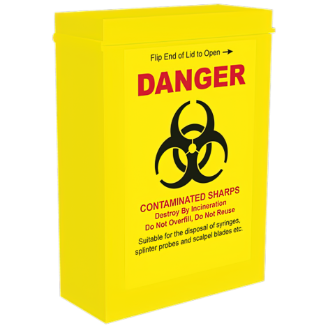 AEROHAZARD Needle Disposal Unit 90mL - ND90 by Aero Healthcare,