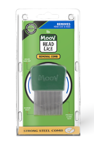 MOOV Head Lice Comb - Steel Nit Comb for Lice and Eggs - 11550 by MOOV, 