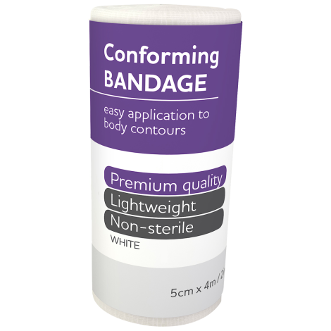 AEROFORM Conforming Bandage 5cm x 4M Wrap/12 - AF50 by Aero Healthcare, 
