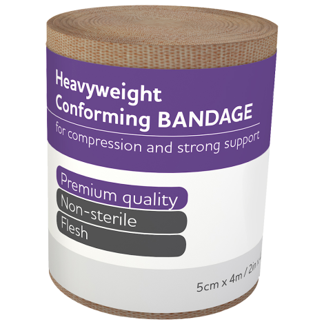 AEROFORM Heavyweight Conforming Bandage 5cm x 4M Wrap/12 - AFH50 by Aero Healthcare, 