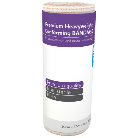 AEROFORM Premium Heavyweight Conforming 10cm x 4.5M Wrap/12 - AFHP100 by Aero Healthcare,
