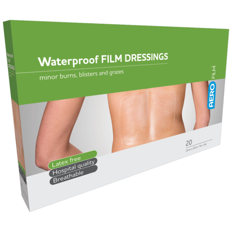 AEROFILM Waterproof Film Dressing 15 x 20cm Box/20 (GST FREE) - AFW015 by Aero Healthcare,