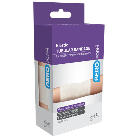 AEROFORM Size D Large Limbs Elastic Tubular Bandage 7.5cm x 1M - AGD01 by Aero Healthcare,