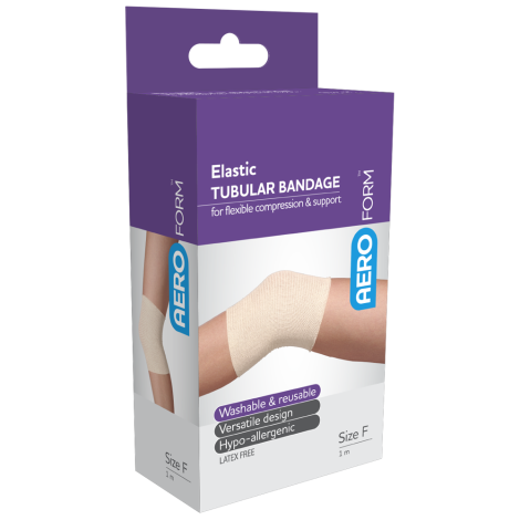 AEROFORM Size F Large Legs Elastic Tubular Bandage 10cm x 1M - AGF01 by Aero Healthcare,