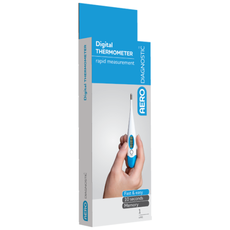 AERODIAGNOSTIC Digital Clinical Thermometer - MT80D by Aero Healthcare,