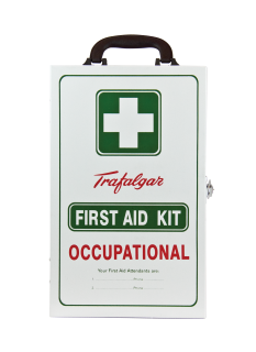 National Workplace First Aid Kit Wall Mount Metal Case by Trafalgar - 101560 by Trafalgar,