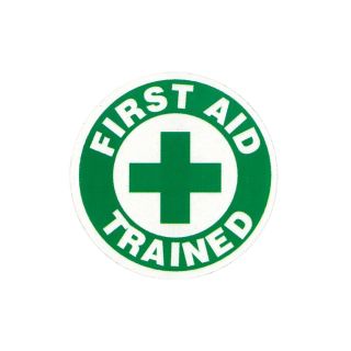 Sticker - First Aid Hard Hat (x1 Sticker) - B42241 ,
