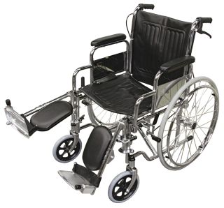 Wheelchair Standard with Drop Back Handles - Solid Tyres - Max Load 100kg - 250036 , 