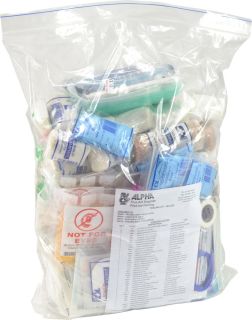 Trauma Major Emergency Kit Contents only/Refill Pack - 95015 by Alpha First Aid, 