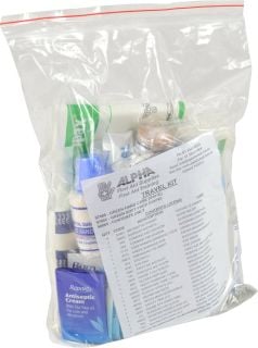 Travellers Kit Contents only/Refill Pack - 98065 by Alpha First Aid, 