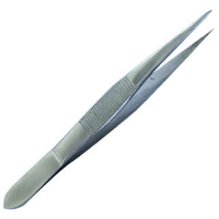 AEROINSTRUMENTS Stainless Steel Fine Forceps 8cm - AFF8 by Aero Healthcare, 
