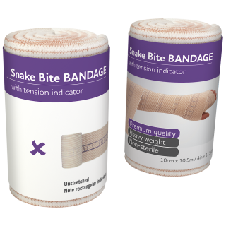 AEROFORM Snake Bite Bandage with Indicator 10cm x 10.5M Wrap/12 - AFHSB100 by Aero Healthcare,