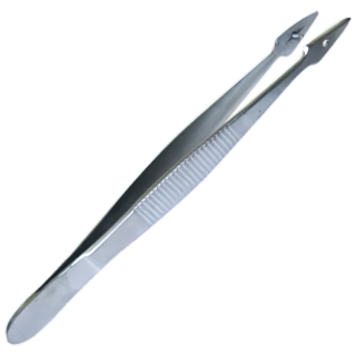 AEROINSTRUMENTS Stainless Steel Fine Forceps with Pin 13cm - AFP13 by Aero Healthcare, 