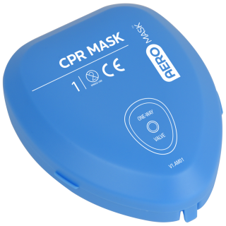 AEROMASK CPR Mask in hard cover (GST FREE) - AM01 by Aero Healthcare, 