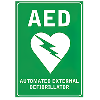 CARDIACT Poly AED Sign 22.5 x 30cm - CA-07 by CARDIACT,