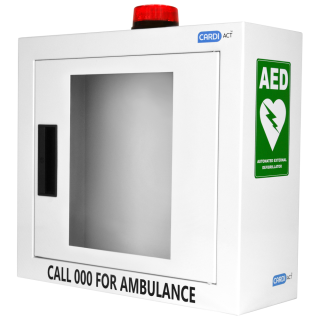 CARDIACT Alarmed AED Cabinet with Strobe Light 42 x 38 x 15.5cm - CC-50 by CARDIACT,