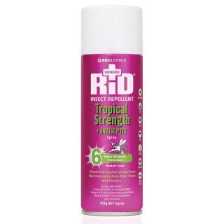 RID Tropical Strength + Antiseptic Insect Repellent Aerosol 150g - 428150 , 