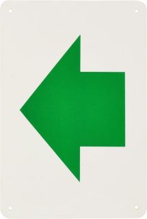 Arrow Sign 135 x 200mm - Green Directional Marker - G2 ,