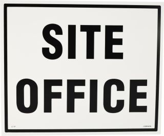 Sign - Site Office 480 x 400mm P - I7 , 