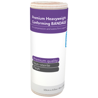 AEROFORM Premium Heavyweight Conforming 10cm x 4.5M Wrap/12 - AFHP100 by Aero Healthcare,