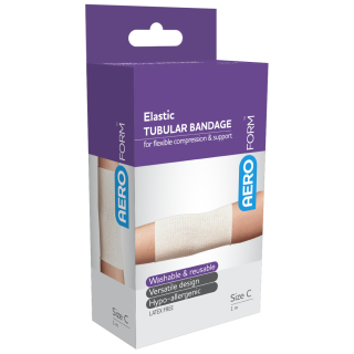 AEROFORM Size C Adult Limbs Elastic Tubular Bandage 7cm x 1M - AGC01 by Aero Healthcare,