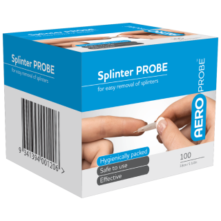AEROPROBE Splinter Probes 3.7cm Box/100 - ASP100 by Aero Healthcare,
