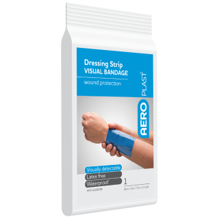 AEROPLAST Premium Visual Dressing Strip 7.5cm x 1M - AV1007B by Aero Healthcare,