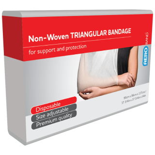 AEROBAND Non-Woven Triangular Bandage 96 x 96 x 137cm Bag/10 - ABN96 by Aero Healthcare,