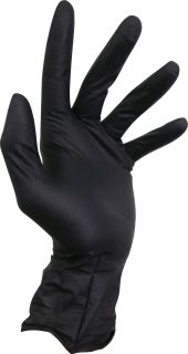 Storm Black Heavy Duty Nitrile Gloves (100) - WEB-SBHDNG , 