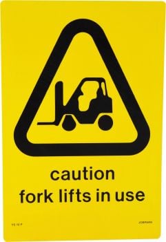 Sign - Caution Forklifts In Use 480 x 600mm P - YS10 , 
