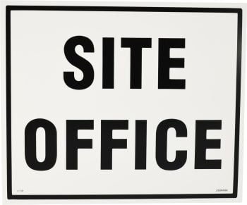 Sign - Site Office 480 x 400mm P - I7 ,